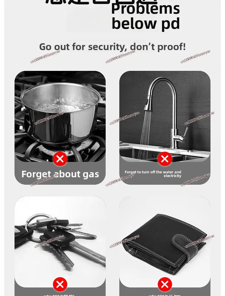 Go Out Reminder, Automatic Intelligent Sensing, Elderly Anti-forget with Key Hook Voice Artifact, Household Doorbell