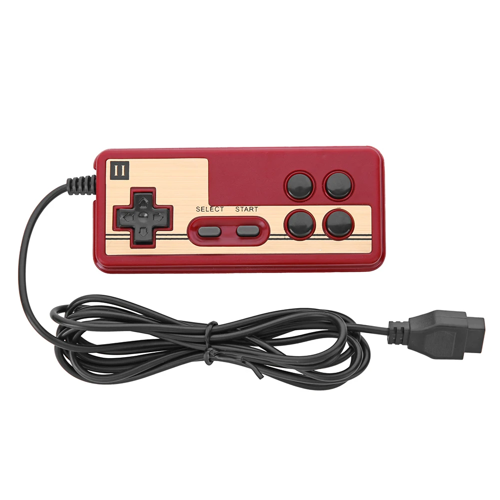 Wired Game Handle Universal 8 Bit TV Red White Machine Game Player Handle Nine Pinholes Interface for Coolboy Subor