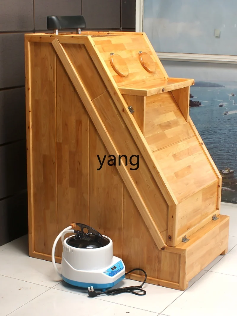 Yjq Sweat Steaming Room Household Single Wooden Box Fumigation Wicking Wet Body Beauty Salon Wooden Sauna Box