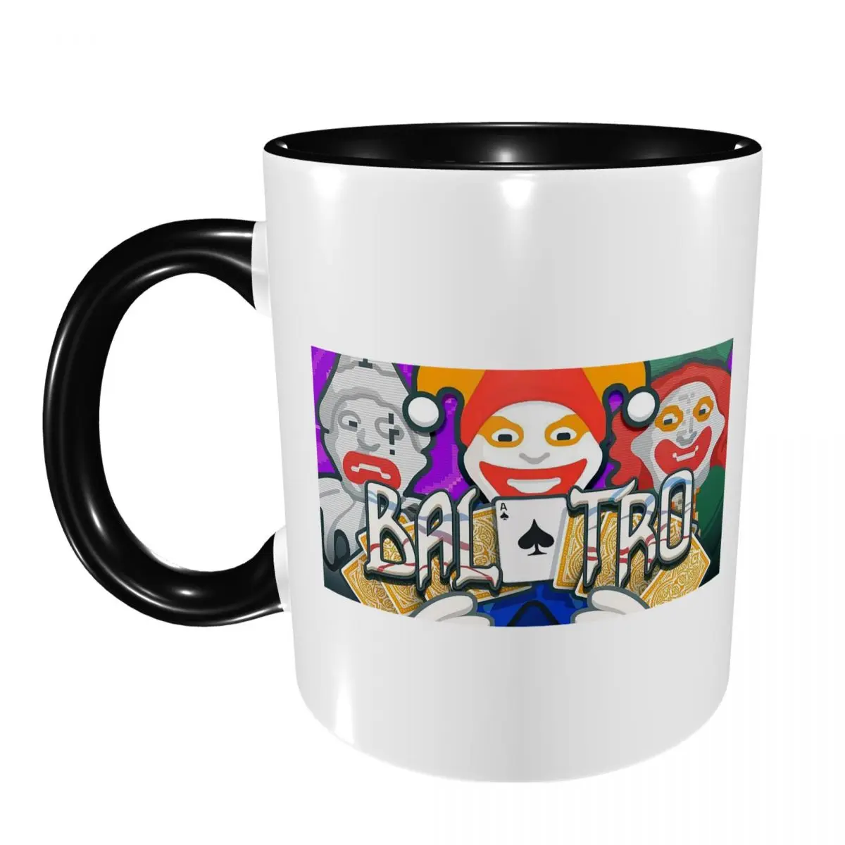 Balatro Playing Card Jocker Lusty Joker Mug Funny Ceramic Coffee Cups Tea Mugs Milk Cup Drinkware Gift for Woman Man