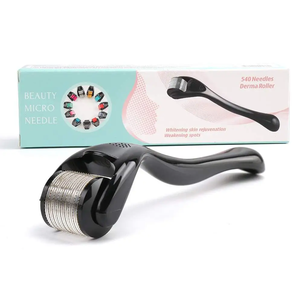 Gesichts Derma Roller Microneed 540 Titan Roller Anti Haarausfall Behandlung Dermaroller Micro Nadel Roller Gesicht Schönheit Pflege