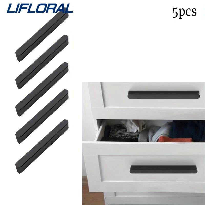

5 шт., 120 мм, длинная ручка для мебельного шкафа, алюминиевый сплав, ручка для кухонного шкафа, ручки для ящика, фурнитура для шкафа