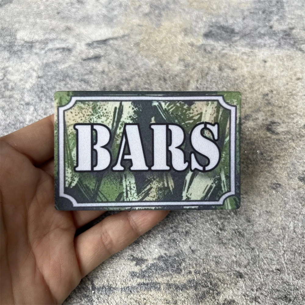 

BARS Printed Hook and Loop Patches for Clothing Tactical Morale Badge Patch Military Armband Backpack Sticker
