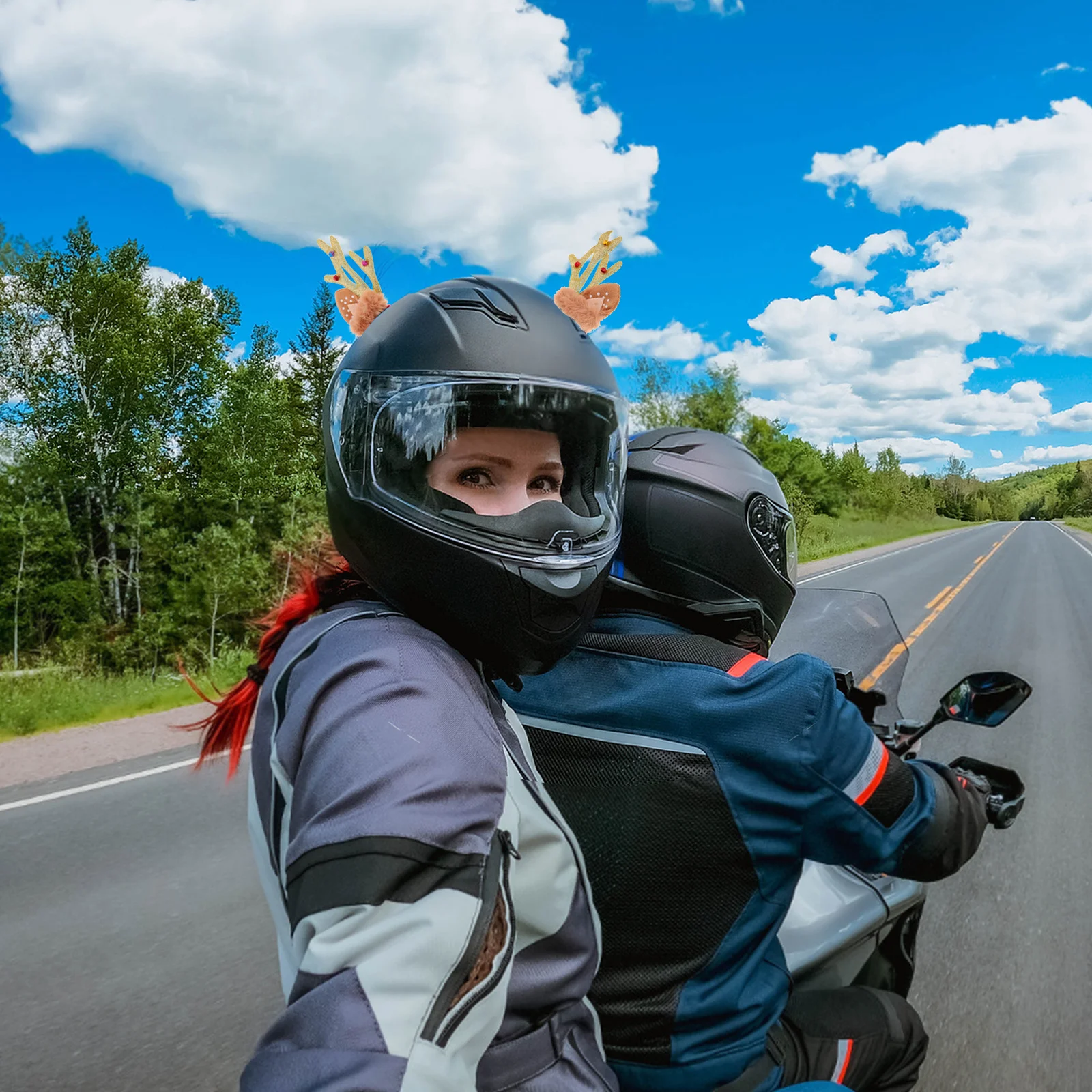 

Reindeer Antler Ornament Motorcycle Decoration Christmas Reindeer Decor Bike Accessories Sturdy Horn