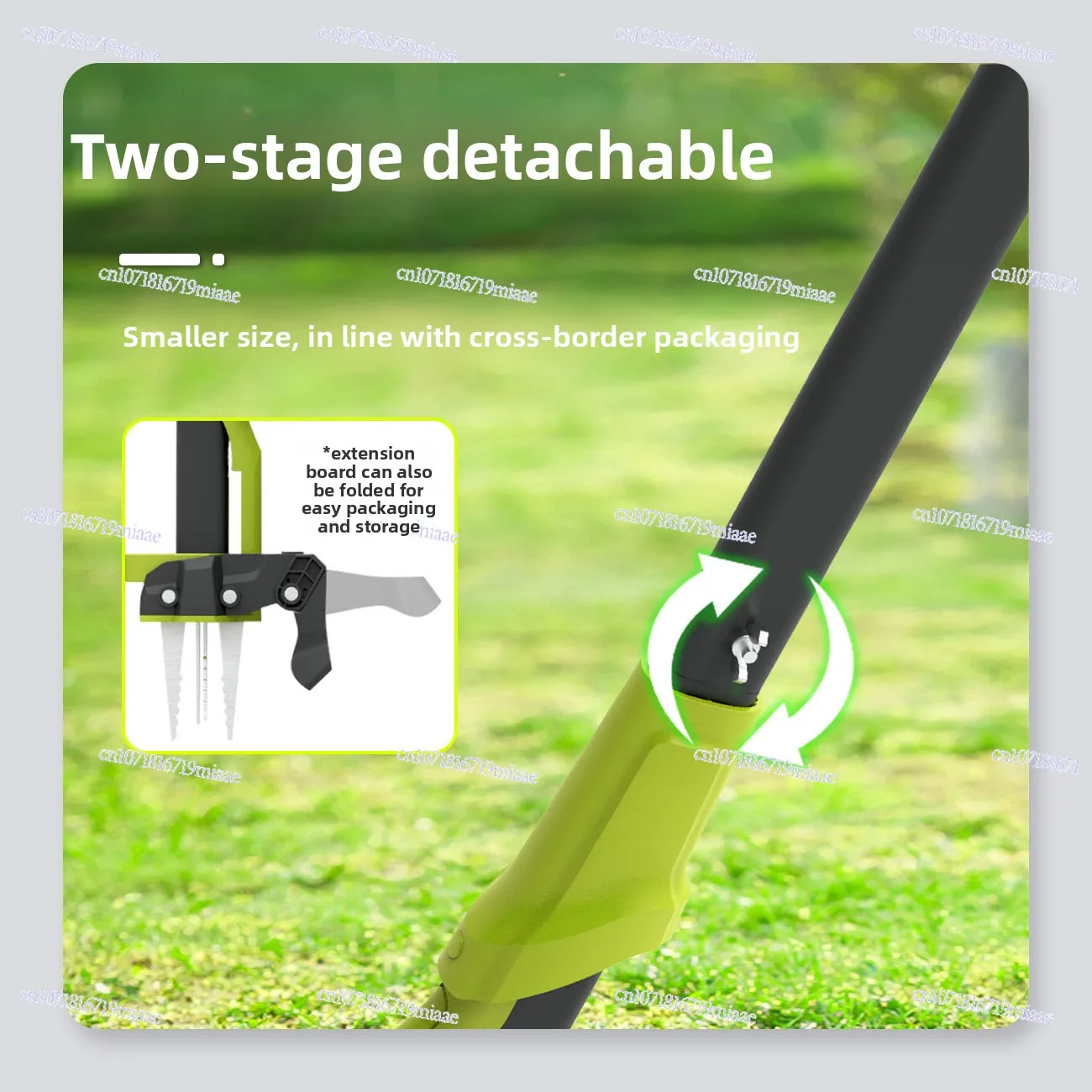 Removable Garden Weed Removal Tool Labor-saving No-bend Weed Puller