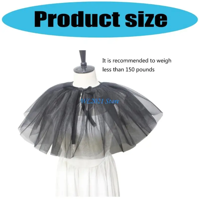 G5GC Tulle Ruff Twlar Courtstyle CountStyle for Women Cosplay Acture Actureing Neckpiece