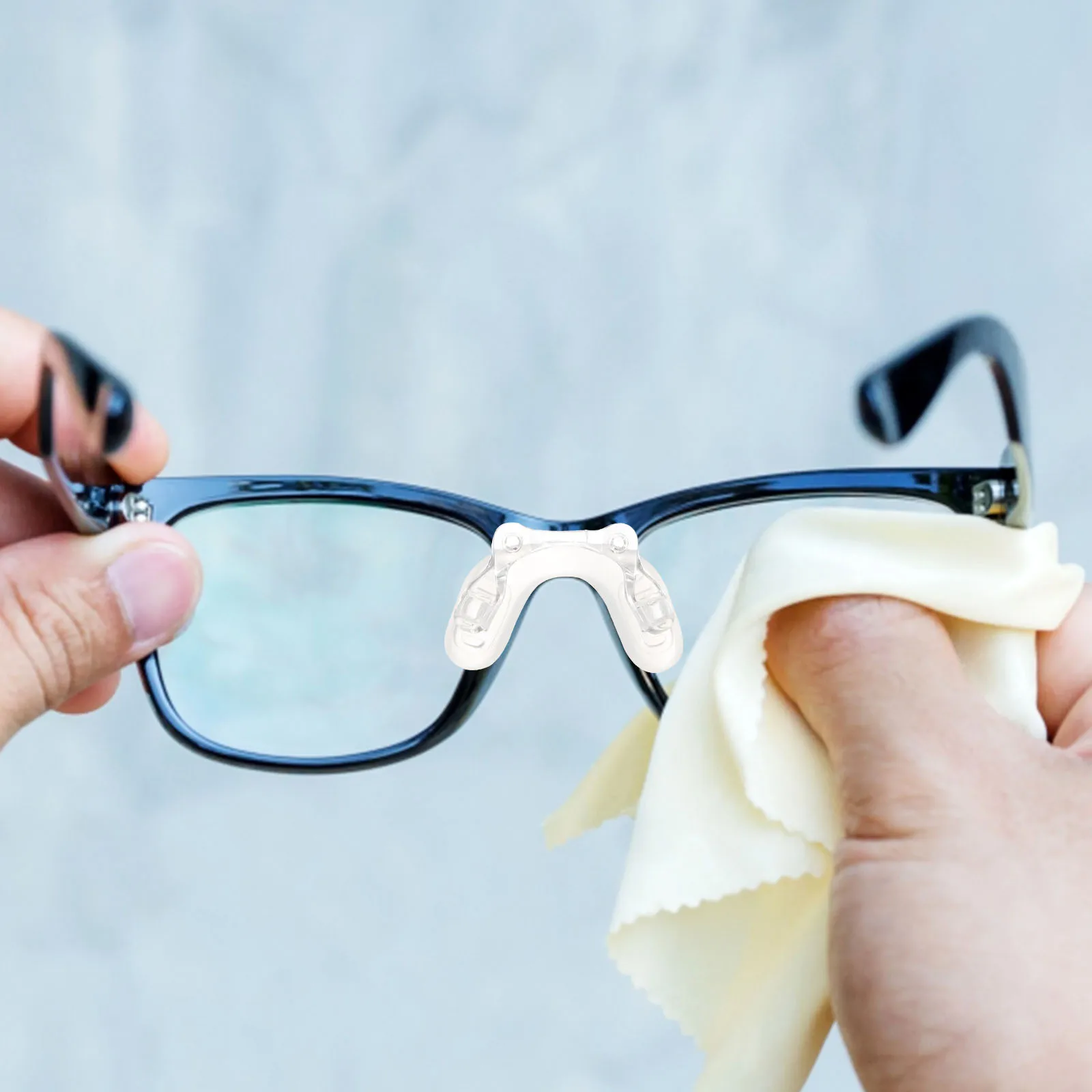 

3 шт. подушечки для носа, силиконовые прозрачные нескользящие U-образные поддерживающие совместимые оптические оправы, подушечки для очков, аксессуары