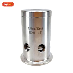 KegLand 1.5 Inch Tri Clover Pressure Vacuum Relief Valve