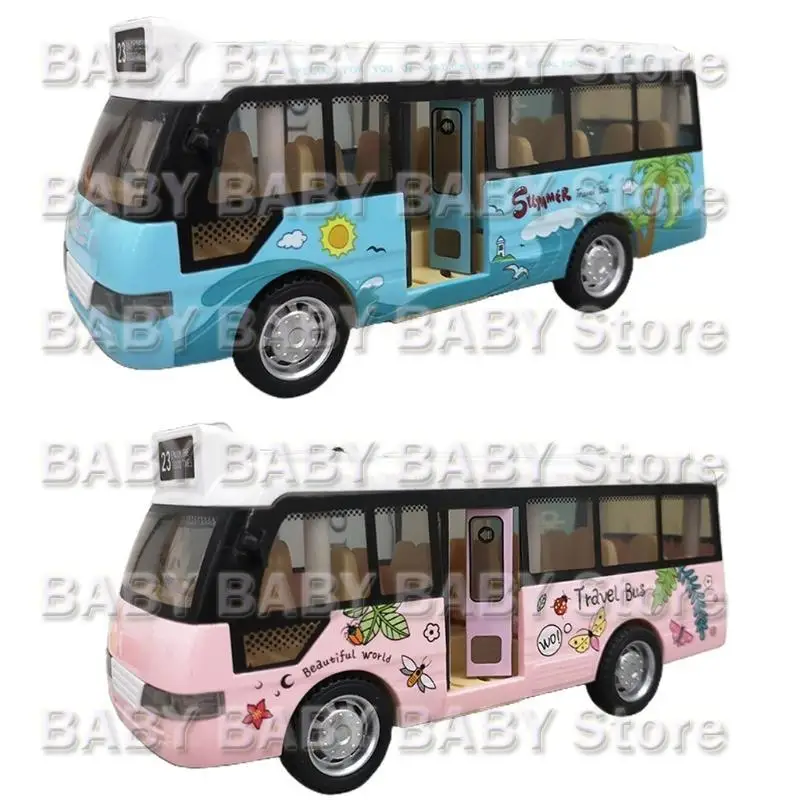 

Q81A Realistic Baby School Bus for Play Kids Model Toy Table Games Best Gift