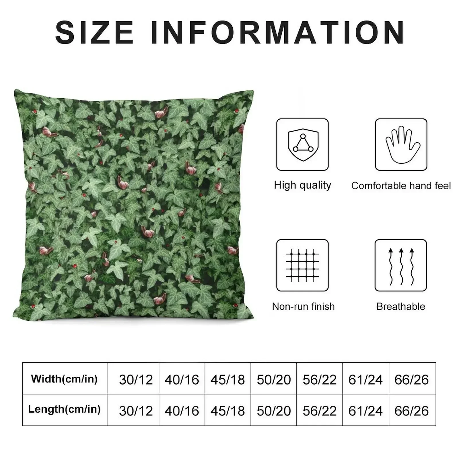 Ivy wall with snails and ladybugs Throw Pillow Pillowcases luxury throw pillow covers pillow pillowcase Sofa Cushions