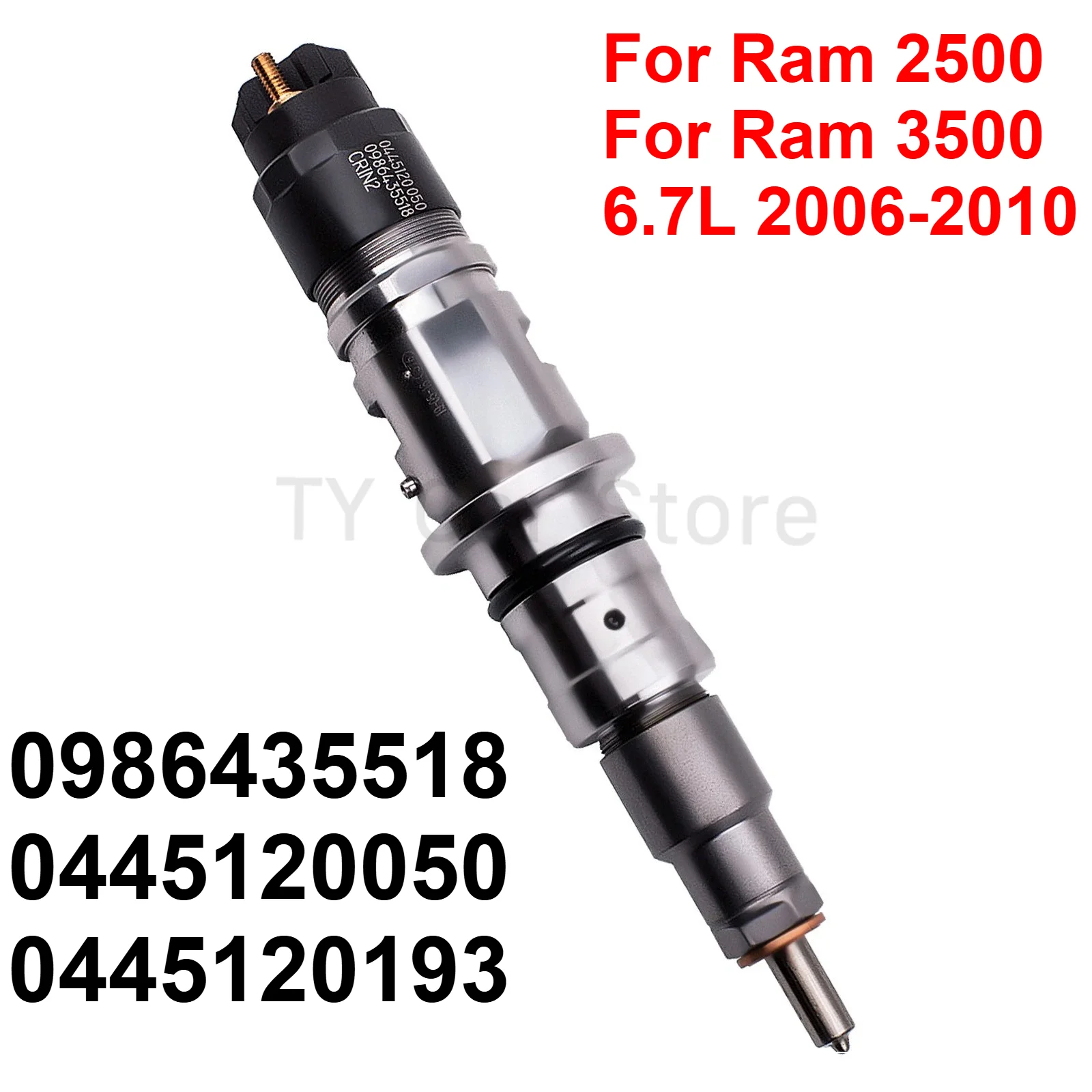 

New Diesel Fuel Injector For Dodge Ram 2500 3500 6.7L 2007-2012 0986435518 0445120193 0445120050