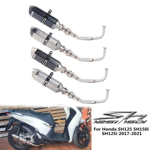 혼다 SH150 SH 125 150I 오토바이 배기 전체 시스템 중간 링크 파이프, SH125 SH150i SH125i 2017-2021 머플러용