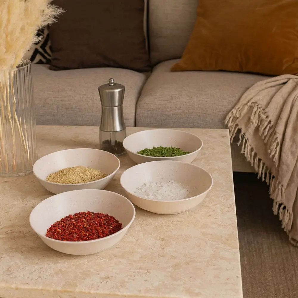 Biodegradable Disposable Sauce Bowls Round Thickening Food Containers Multifunctional Anti Fall Sushi Dipping Sauce Dish