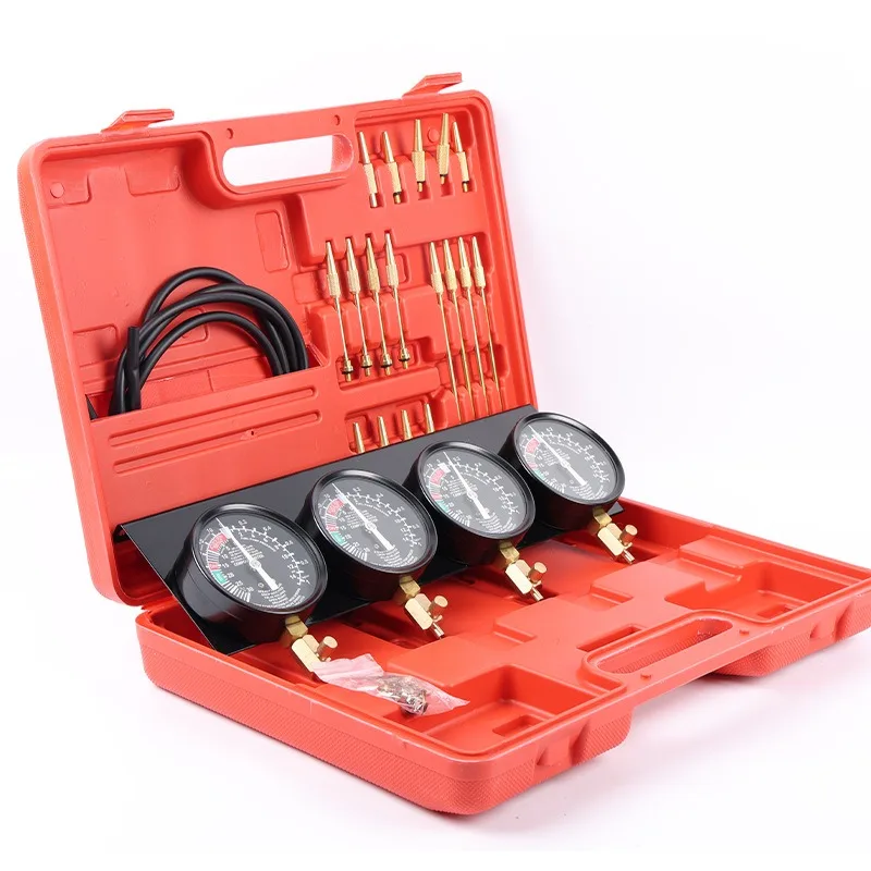 Motorcycle 4 Cylinder Synchronous Balance Gauge Vacuum Pressure Tester Tool Set for Motorcycle Repair