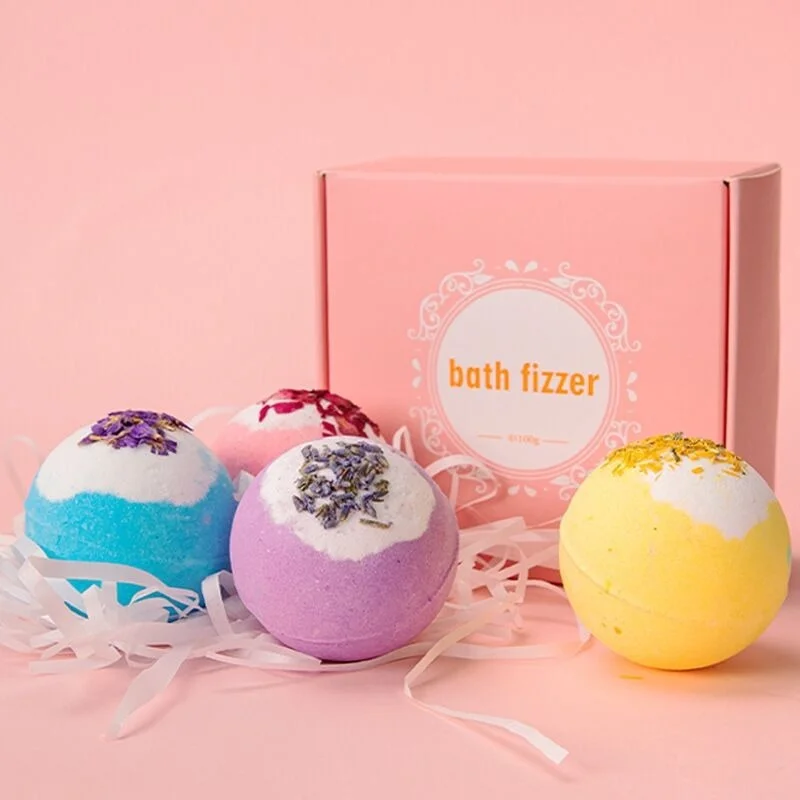 100g Bath Salt Ball Gas Pinball Bath Salt Ball Bath Salt Bath Bomb Salt Original Materials Two-Color Explosive