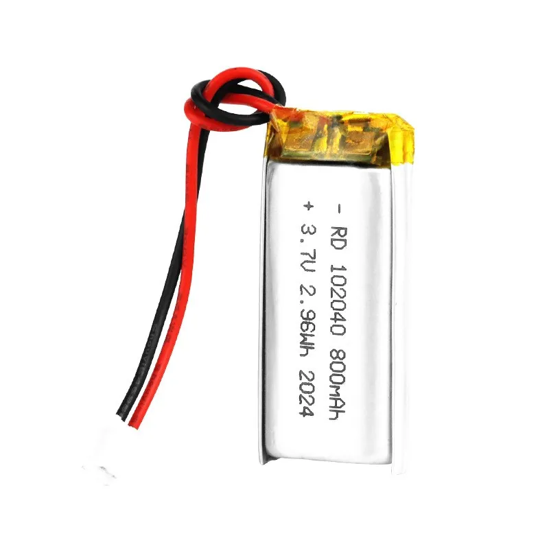 buy more will cheap 102040 polymer lithium battery 800mAh 3.7V beauty device rechargeable battery with protective plate