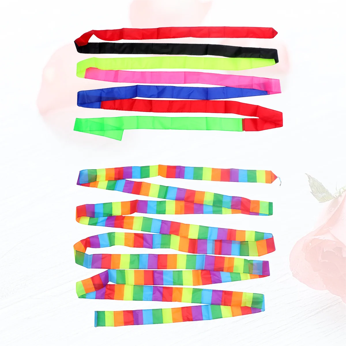 2 szt. tęczowych, kolorowych ogonów do latawców, specjalna tkanina, akcesorium do latawców, do dużych latawców, streamer, stabilny lot, na zewnątrz