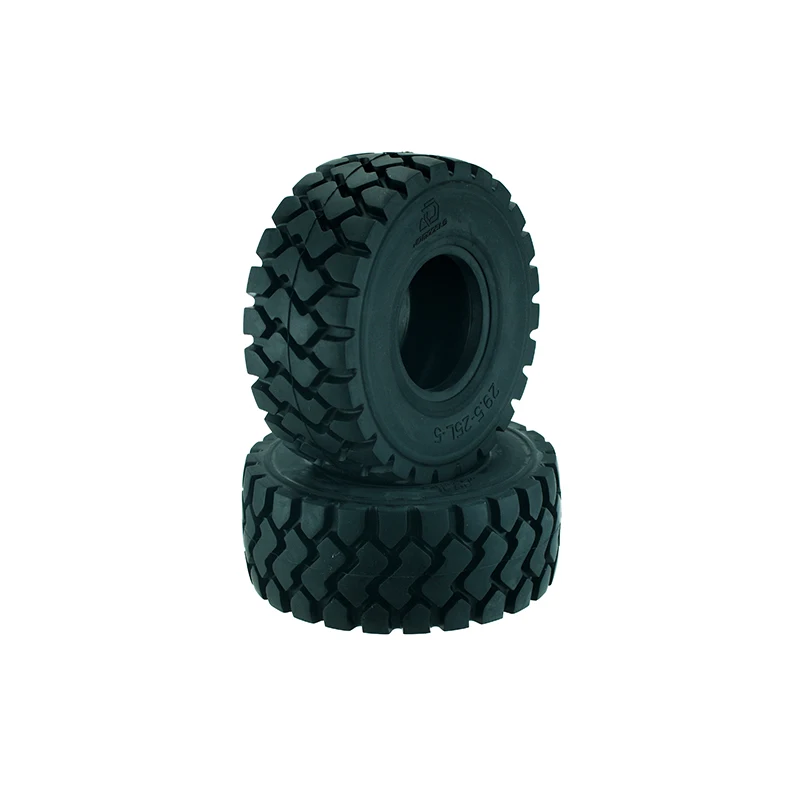 1 Pair Rubber Tyres Bulldozers Tyre 137mm for 1/14 Tamiya RC Truck Heavy Duty Trailer Tipper Scania 770S Actros MAN Volvo Parts