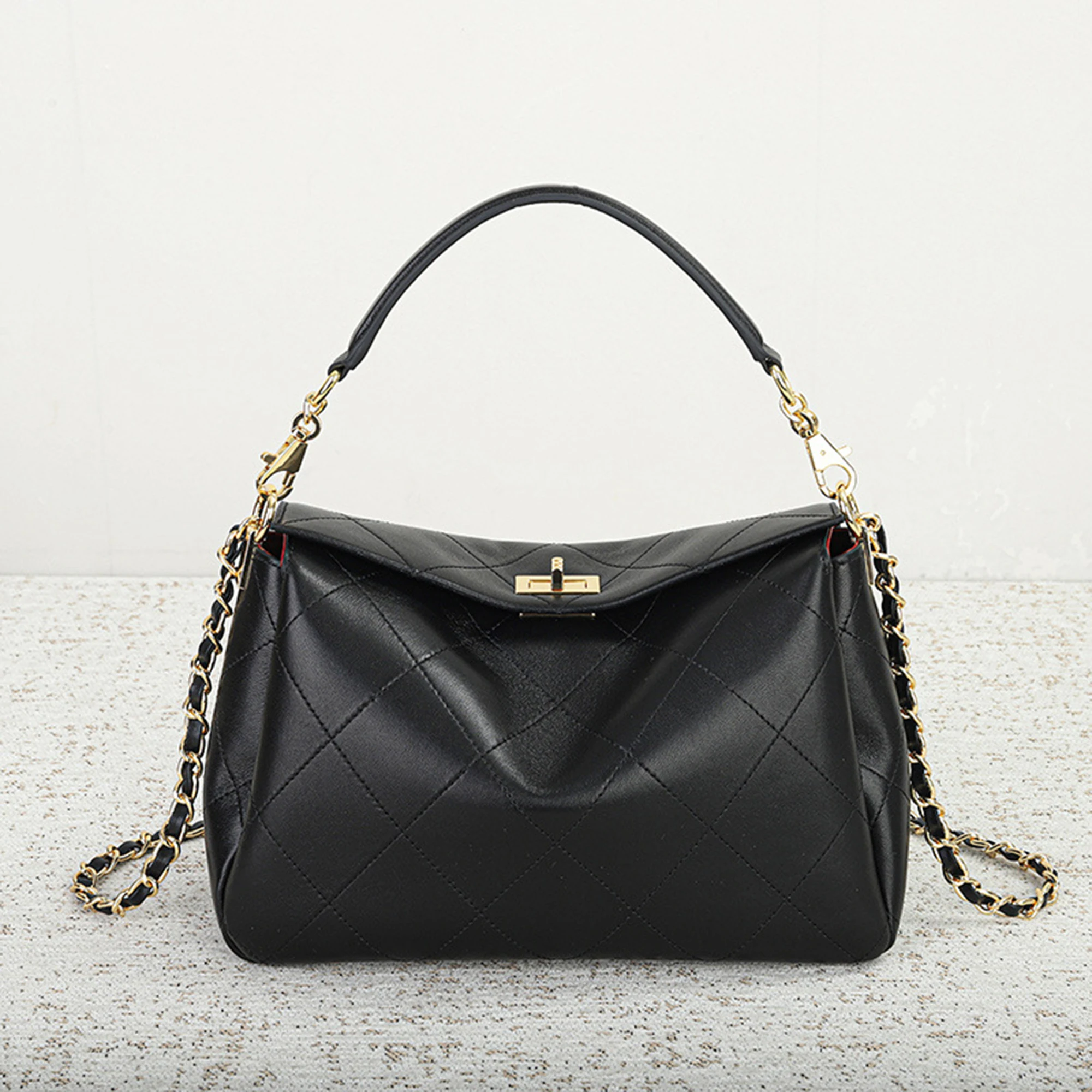 CKKUI 2026 New Fashion Women's Shoulder Bag Luxury Genuine Leather Tote Bag Large Capacity Ladies Commuter Versatile Handbags