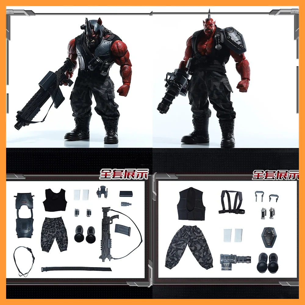 

【Only Clothes】Xesray Limited Red Rhino Memorytoys Red Orc Frontline Brothers Accessories Set with Gun Model