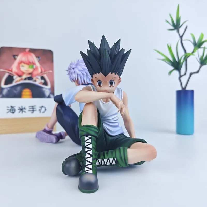 11 cm Anime Hunter X Hunter Killua Zoldyck Action Figure Gon Freecss Nudel Stopper Figur Modell Auto Ornamente Spielzeug Geburtstag geschenk