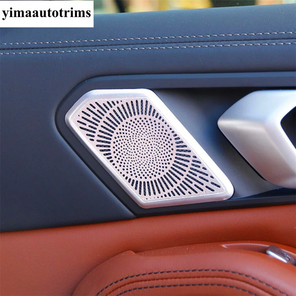 

Автомобильная задняя ручка, чаша/боковая дверь, динамик, аудиозвук, рамка громкоговорителя, накладка, аксессуары, подходит для BMW X5 G05 X7 2019-2024