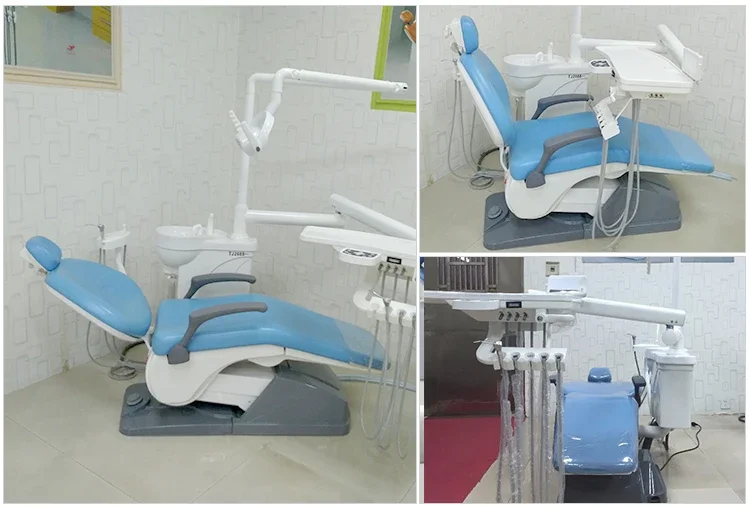 whole set complete dental chair dental equipment   220v-60hz cheap silla odontologica new  dental unit chair  tj2688 a1