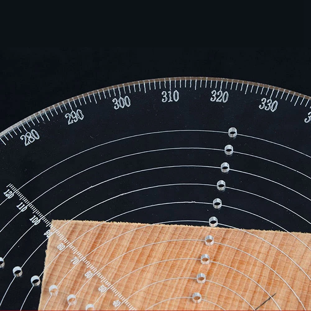 8 Polegada centro redondo localizador bússola versátil centro localizador com agulha central de aço inoxidável para torneamento madeira arte artesanato