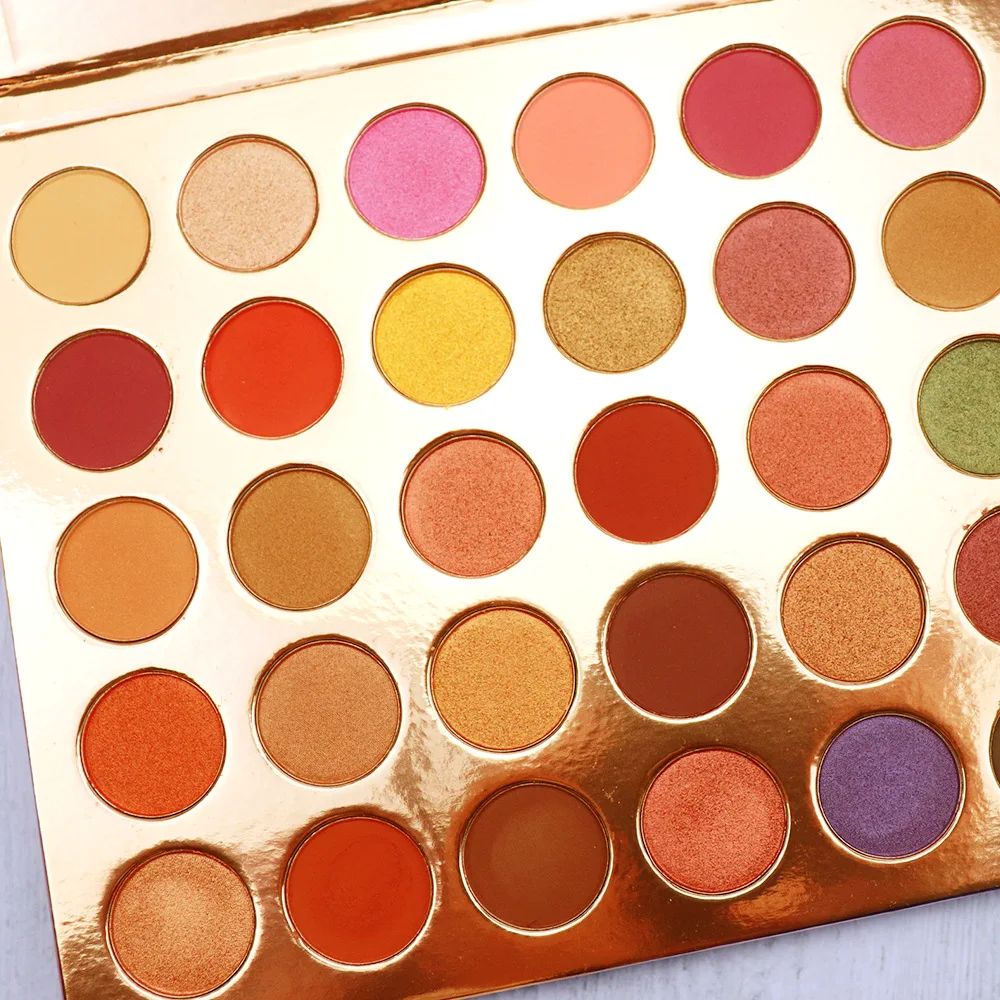 Paleta de sombras de ojos de 30 colores, cosmética, juego de maquillaje, sombra de ojos desnuda, paleta de sombra de ojos dorada de moda