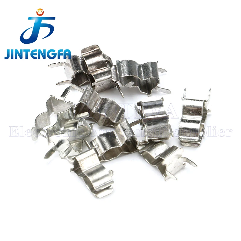 

100 шт. 5×20 мм 6×30 мм Держатели для трубчатых предохранителей, зажимы для стеклянных предохранителей, коробка 250В 5*20 мм 6*30 мм