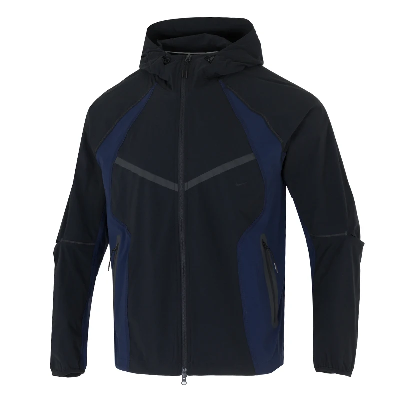 

Мужская спортивная одежда для тренировок на открытом воздухе Nike, повседневная куртка для бега и фитнеса, тканая куртка с капюшоном Ih8462-010