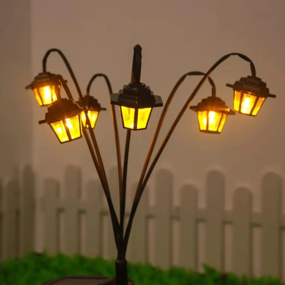 

1pc Retro Lantern Decorative Light Waterproof Street Lawn Lamp Solar Garden Lights 6/8/10LED Holiday Party Lamp