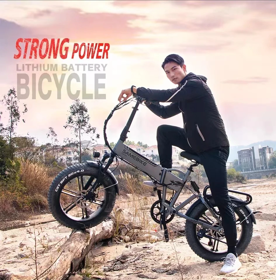 New Folding Mountain Electric Bike 20*4.0Inch Fat Tire 750W48V10AH Removable Battery Ebike Full suspension City Electric Bicycle