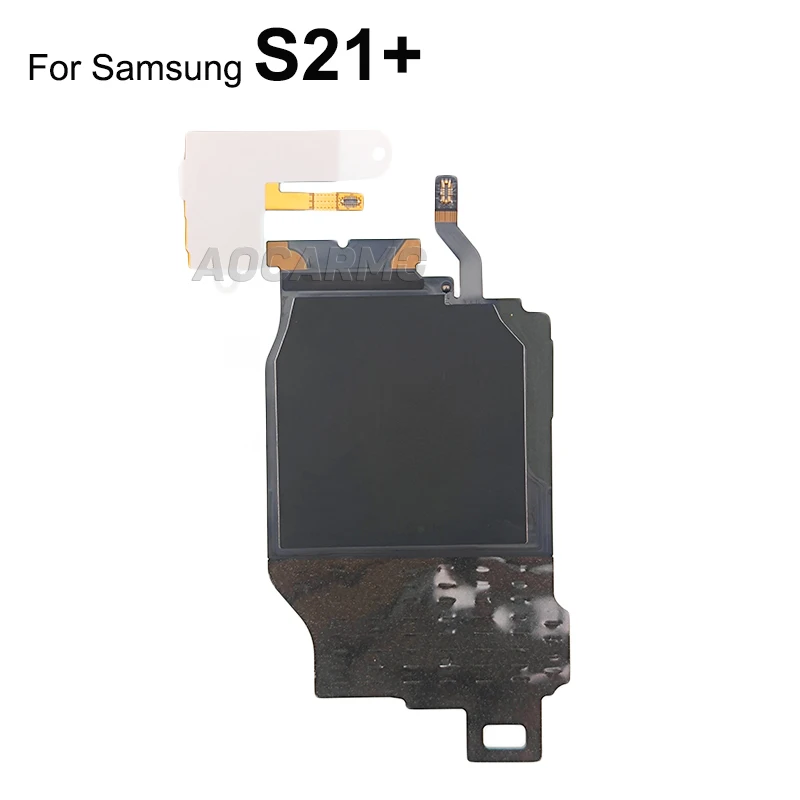 Aocarmo For Samsung Galaxy S21 Plus S21+ Charger Wireless Charging Induction Coil Module And NFC Flex Cable Repair Parts