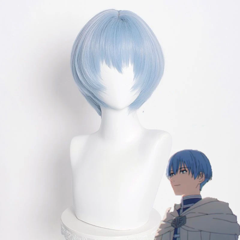Himmel Anime Modeling Short Hair Ball Man Clothing Match Simulation Bob Haircut Anime Frieren Beyond Journey's End Role Wig