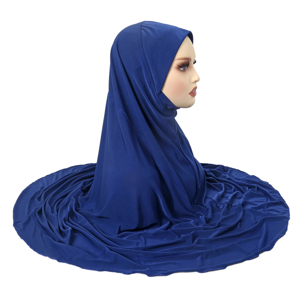 

Adults Large Size 100*98m Pray Hijab Muslim Hijab Scarf Islamic Headscarf Hat Armia Pull On Headwrap Solid Color Hijab Turban