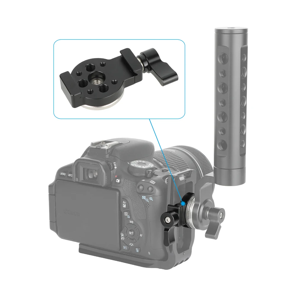 CAMVATE Quick Release Arca-Type Clamp with ARRI-Style Rosette Arca-type Clamp For Shoulder Handgrips Attachment