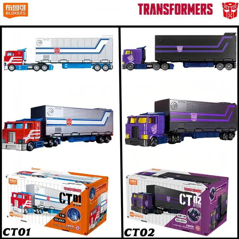 Figura de Acción Original BLOKEES Transformers SG Optimus Prime CT01/CT02 1:64, Modelo Coleccionable de Auto, Juguete de Regalo