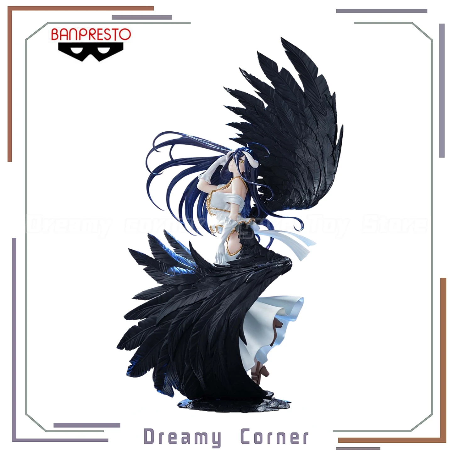 

【In Stock】Original BANPRESTO BPEV OVER LORD Empress of Darkness Albedo Figure Model Collection Ornament