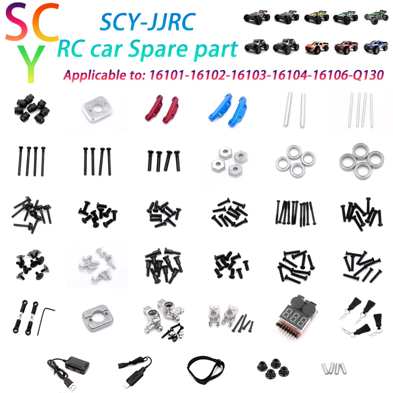 Brushed RC Car Accessories 6038 6045 6046 6320 High Speed Toy Car Original accessories for SCY-JJRC 16101 16102 16103 16104 Q130