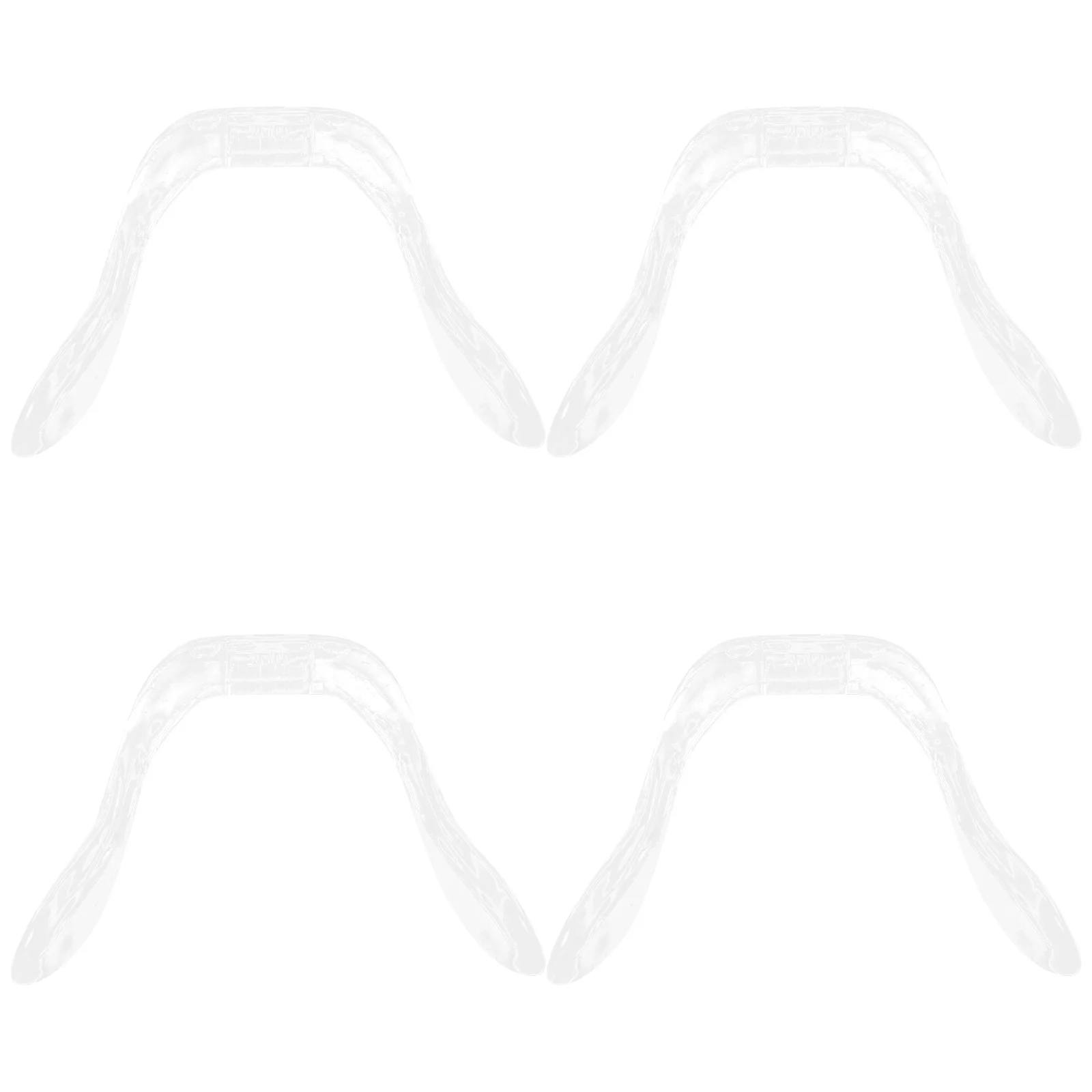 4 قطعة مخدات أنف للنظارة مرنة مريحة غير قابلة للانزلاق أجزاء النظارات البلاستيكية دائم جسر الأنف وسادة النظارات الملحقات #5