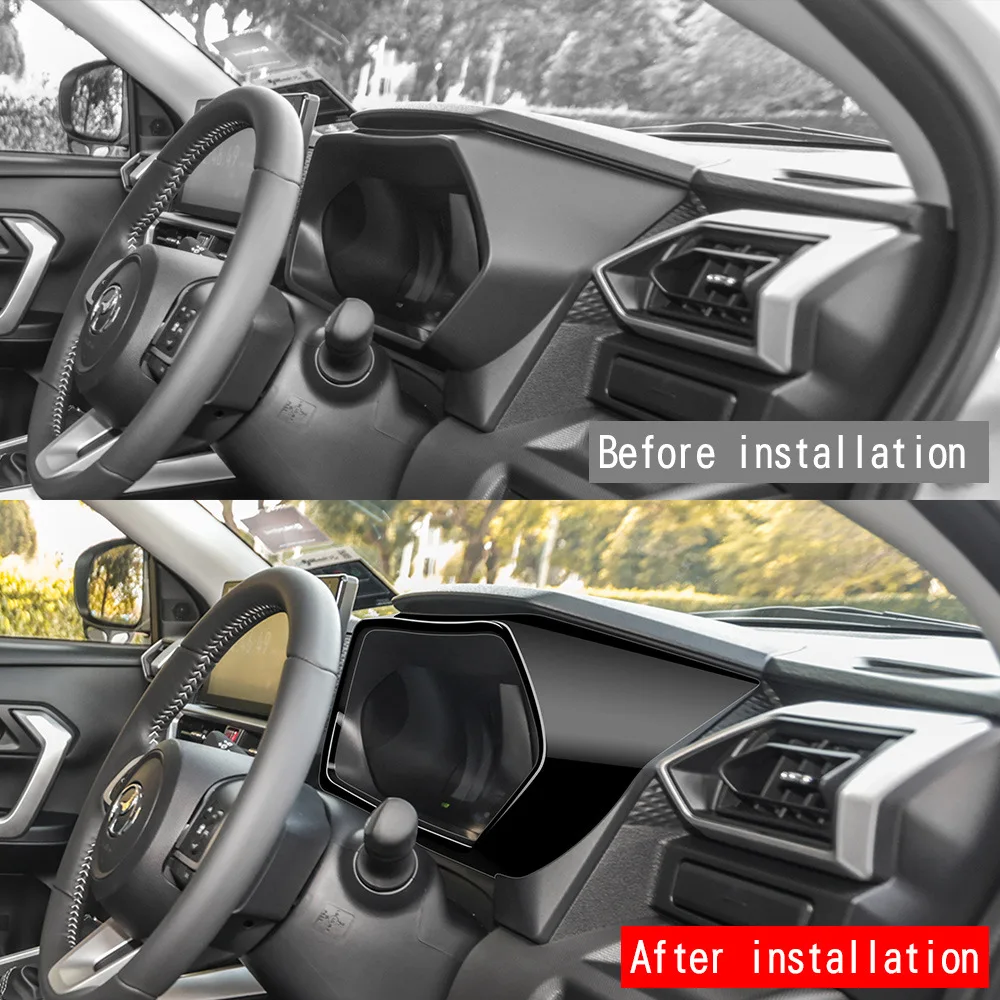 

RHD для Toyota Raize A200 2021 2022, приборная панель из АБС-пластика из углеродного волокна, автомобильная приборная панель, крышка, отделка, украшение, Стайлинг автомобиля