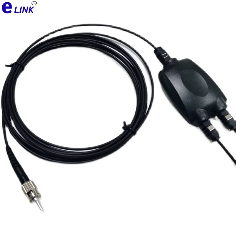 مقسم الألياف المقسم إلى ST من TOSLINK ، مقرنة بصرية ، 1 × 2 ،