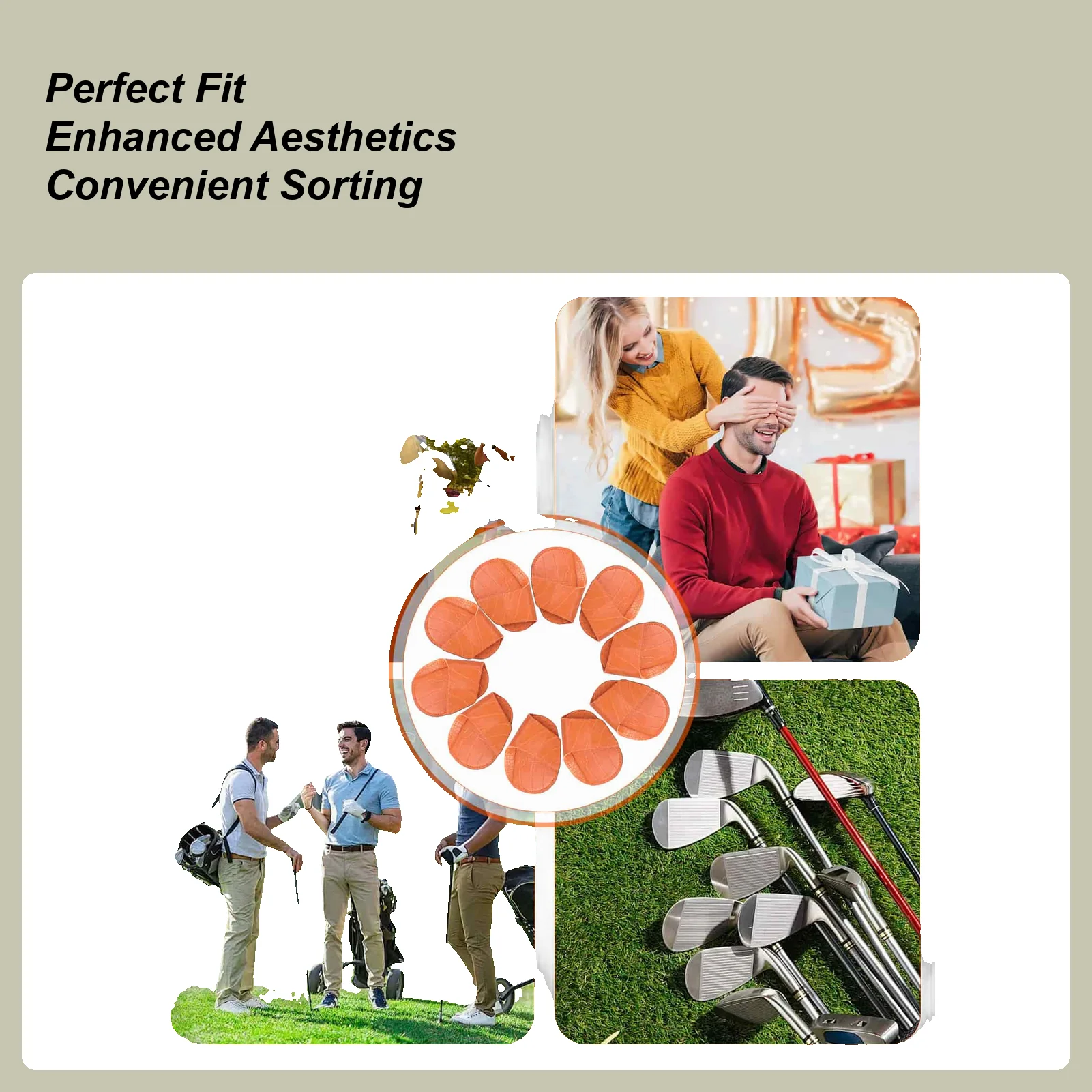 

Железные чехлы на голову для гольфа, набор защитных чехлов из искусственной кожи для легкой идентификации клюшки, подарок для гольфа для мужчин, женщин, игроков, аксессуары для гольфа