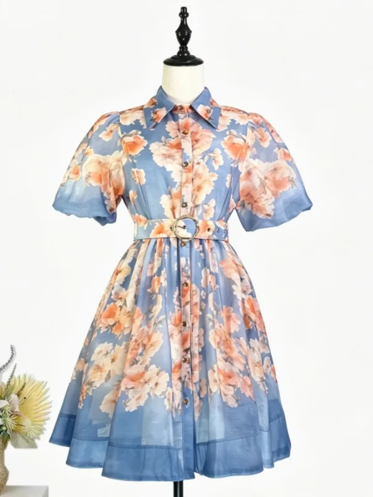 Australia Z BrandSummer New Sweet Bubble Sleeve Short Sleeve Fashion Style Dress