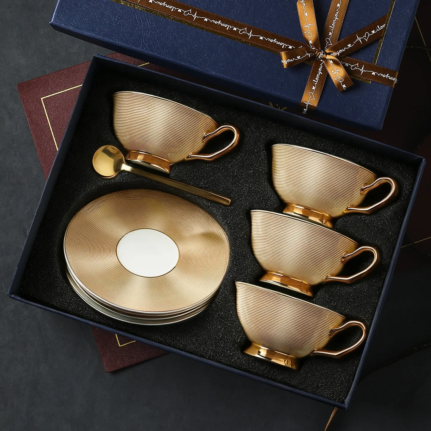 

CL coffee cup home high-end luxury high-value light luxury afternoon tea set souvenir gift