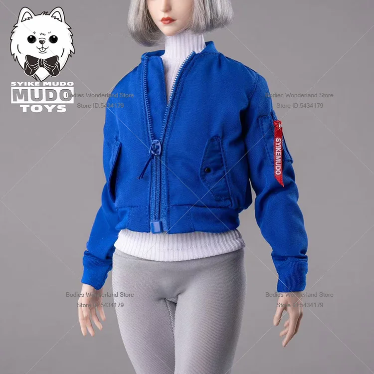 متوفر CTC-010 1/6 مقياس أنثى الجندي العصرية عادية سستة تحلق سترة قطن نموذج الملابس لجسم عمل الشكل 12 بوصة #5