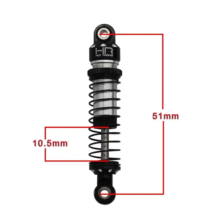Hot Racing threaded aluminum shocks for TRAXXAS TRX4-M