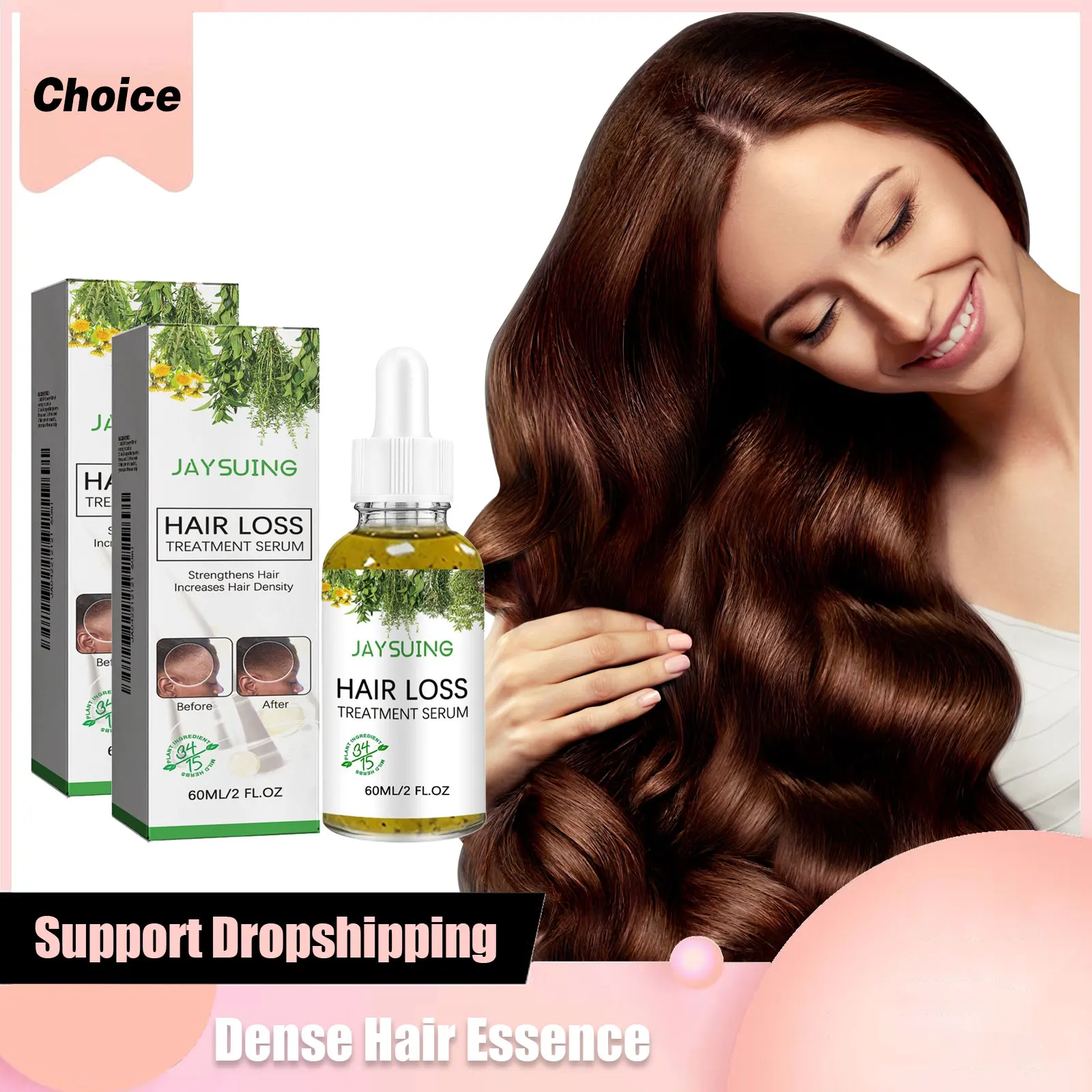 

Fast Hair Growth Oil Hair Treatment Repair Dry Damaged Nourish Scalp Smooth Regrowth Thicken Strengthening Dense Hair Essence