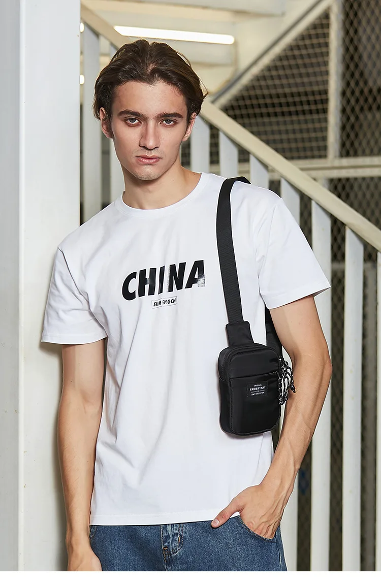 Men\'s Chest Bag 2023 Small Fashion Male Crossbody Bags Oxford Cloth Mini Mobile Phone Bag Shoulder Side Pouch for Husband Sports